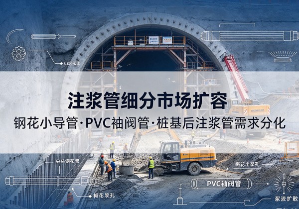 海北注浆管细分市场扩容，隧道钢花小导管、PVC 袖阀管、桩基后注浆管需求分化